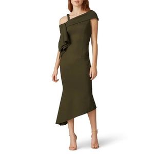 Elliatt Platform Dress Green Womens Size XL